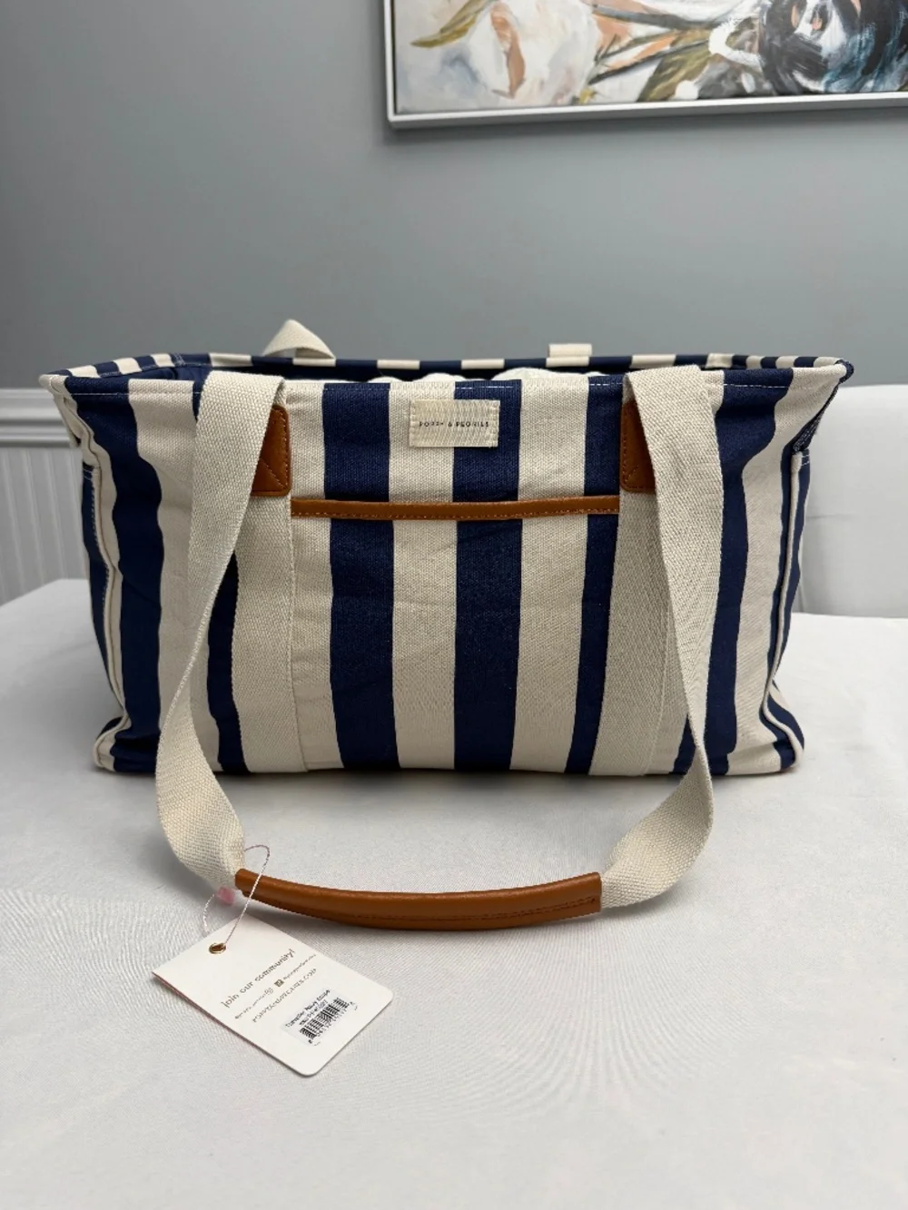 Poppy & Peonies Costal Collection Traveler Tote